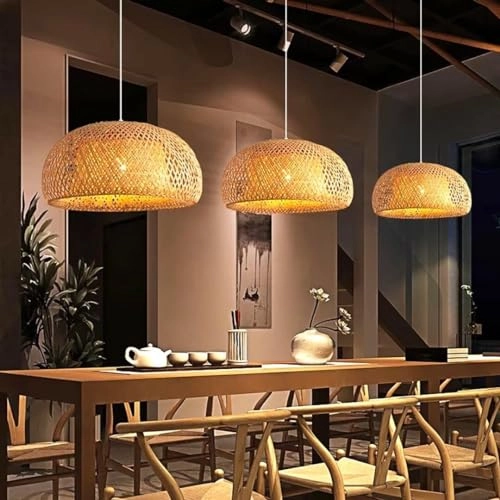 Bamboo Chandelier - Dimmable