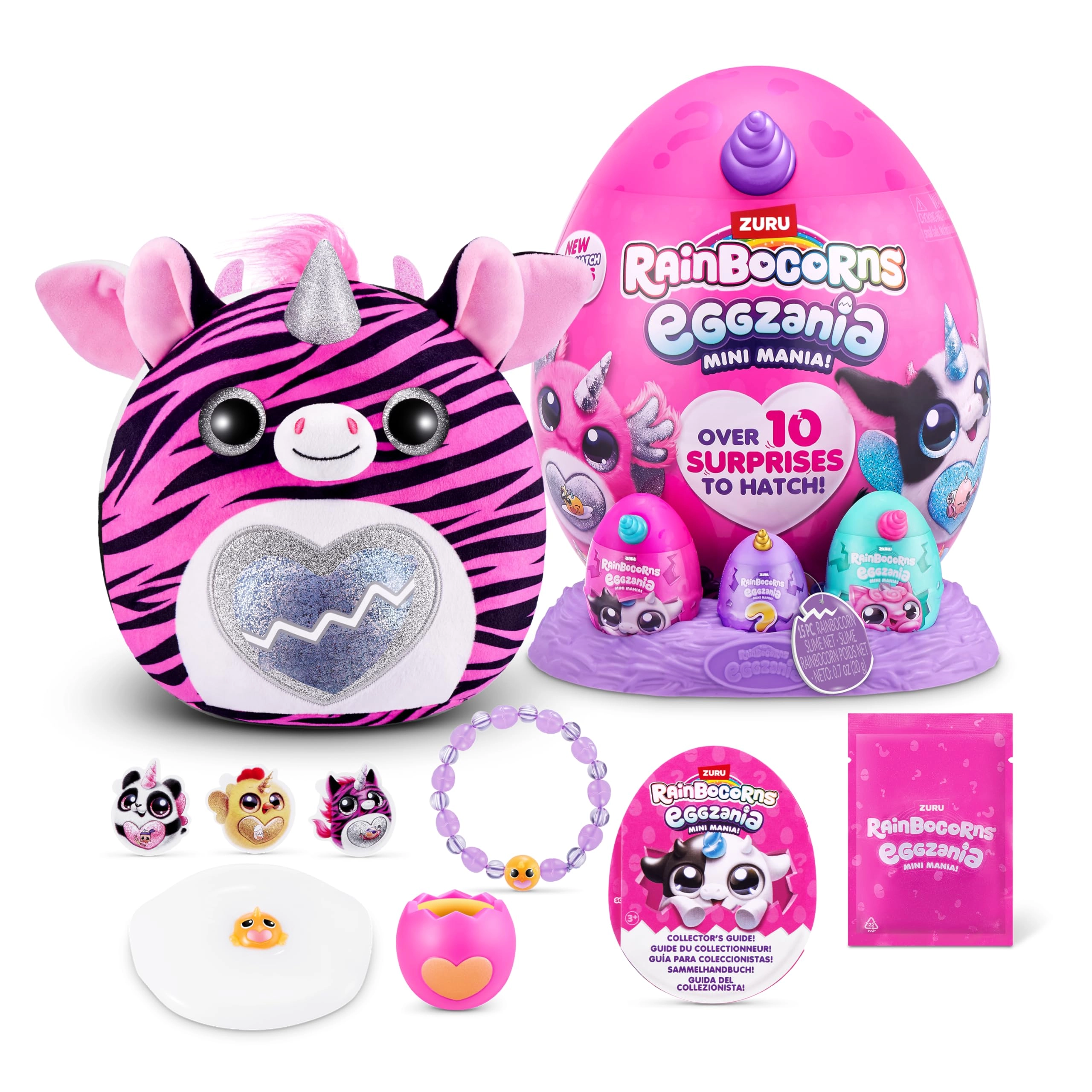 ZURU Eggzania Mini Mania - Zebra Series 1 pocket-size