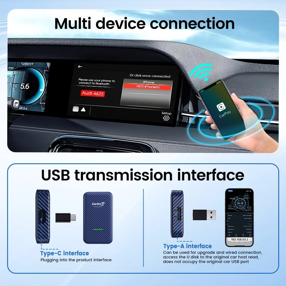 CP2A Adapter - Wireless CarPlay Android Auto