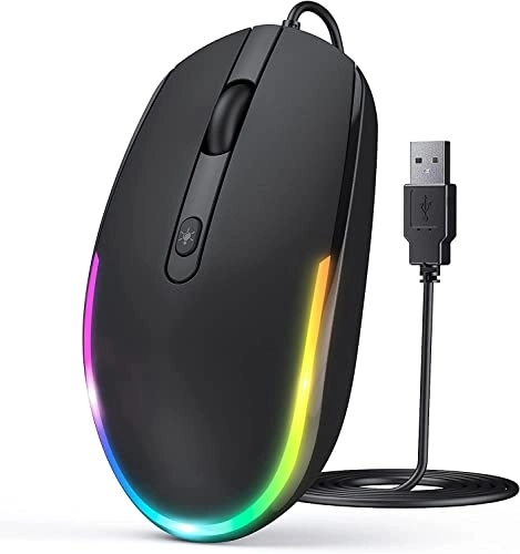 Wired LED RGB Backlit Mouse - USB