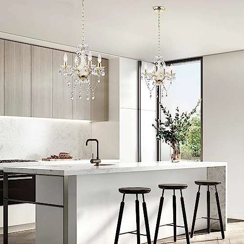 Mini Crystal Chandelier - 17 inches