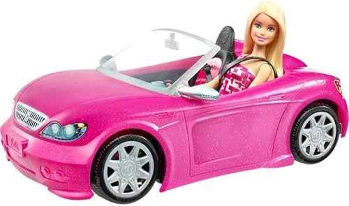 Convertible Car + Brunette Doll