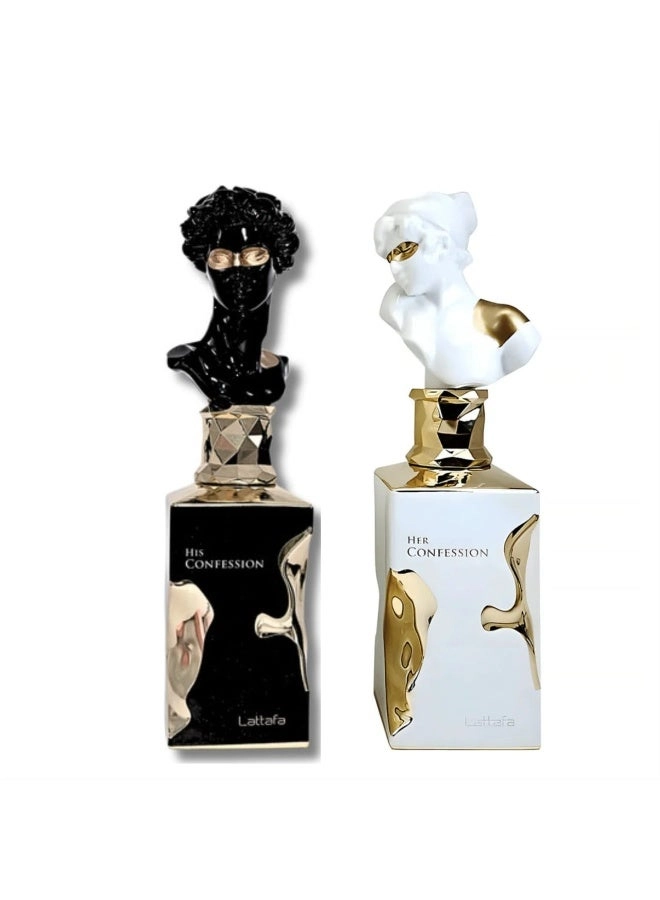 Lattafa His Confession - 100ml + Her Confession - 100ml