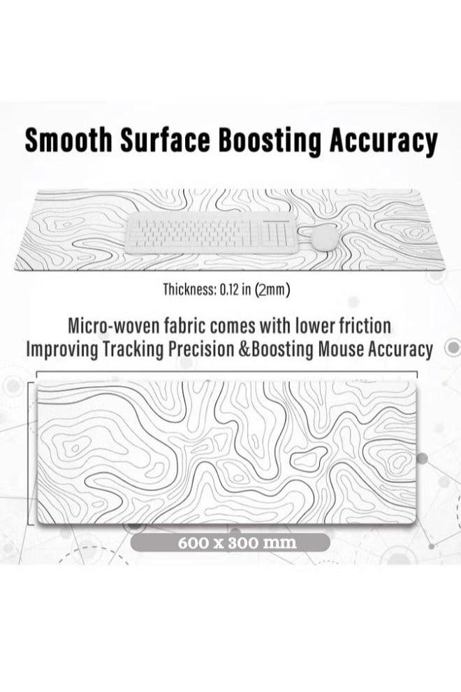 Large Polyester Gaming Mouse Pad - 60x30 cm