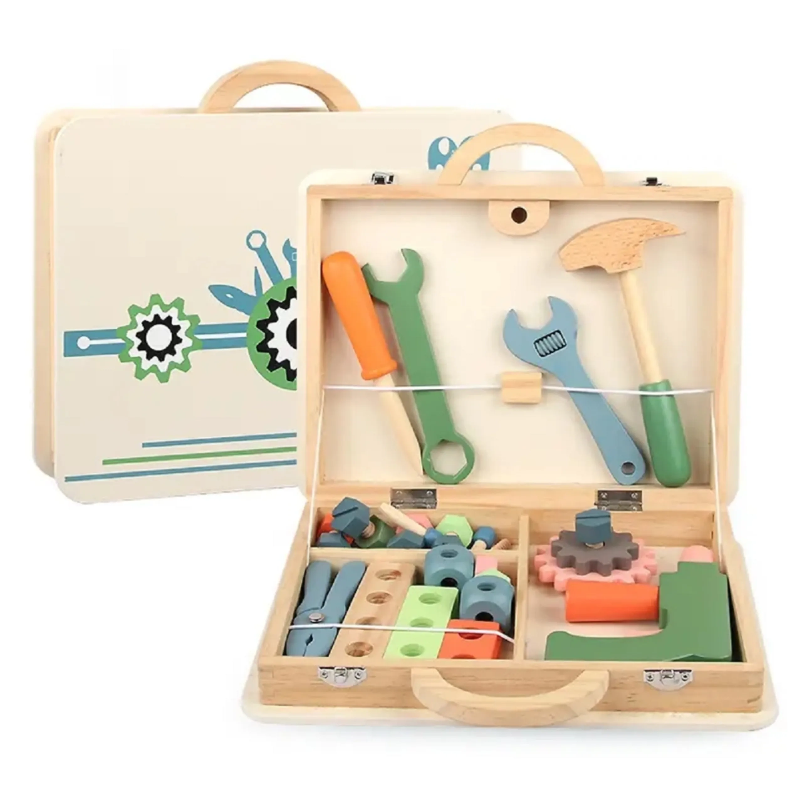 Kids Wooden Tool Box Set (19188949-FT_MSN_20016)