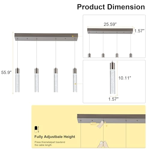 Pendant Light - 13" to 55.9"