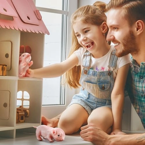 Reborn Pig Doll - 5 Inch Silicone 2 Pieces Ages 6+