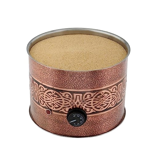 Antique Authentic Turkish Copper Electric Hot Sand - 10 Fluid Ounces 500 watts 3 Copper Pots