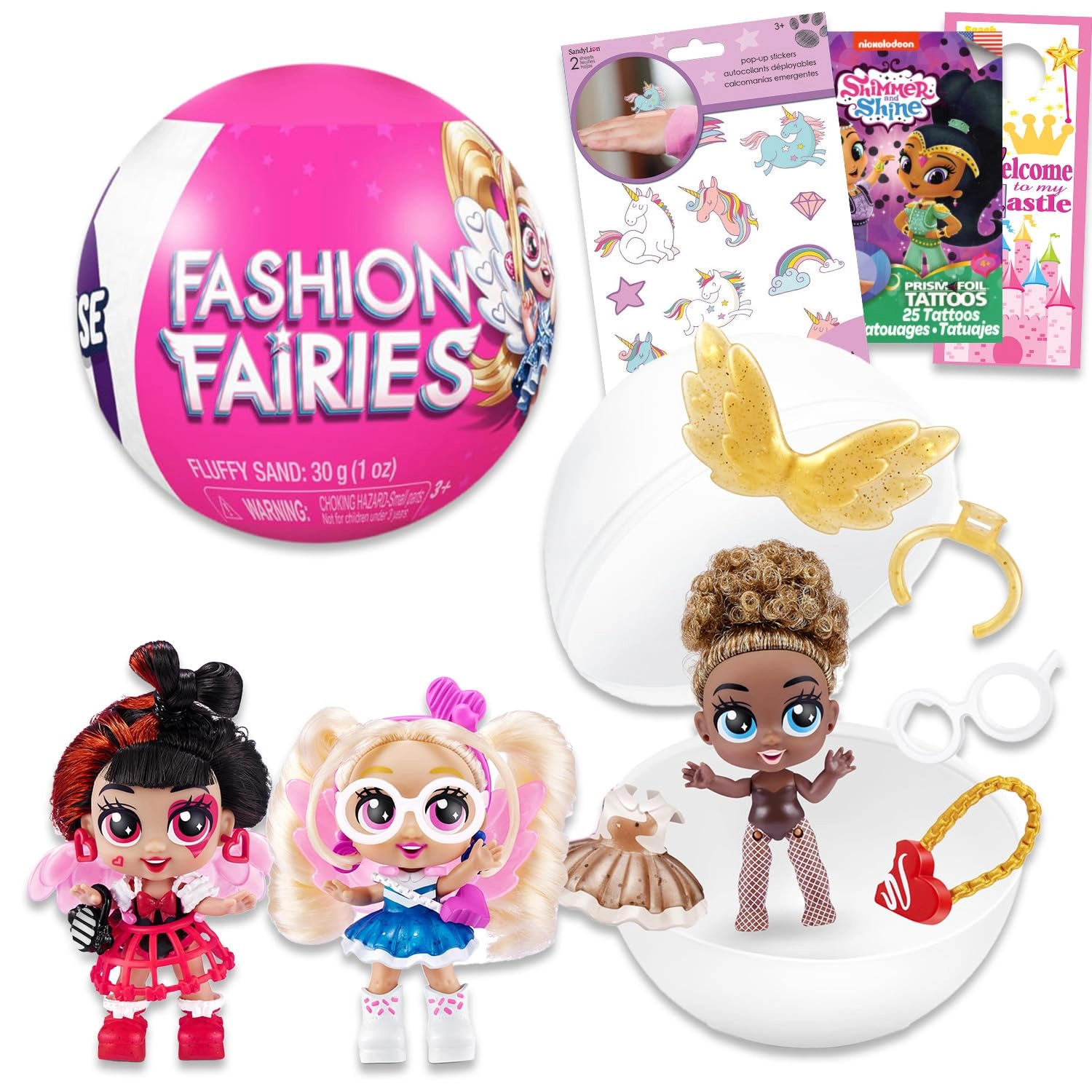 ZURU 5 Surprise Fashion Fairies Squad Capsule Set + Fairies Blind Ball