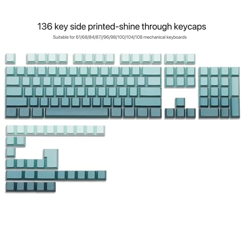 Womier PBT keycaps - 75 Percent Mechanical keyboard