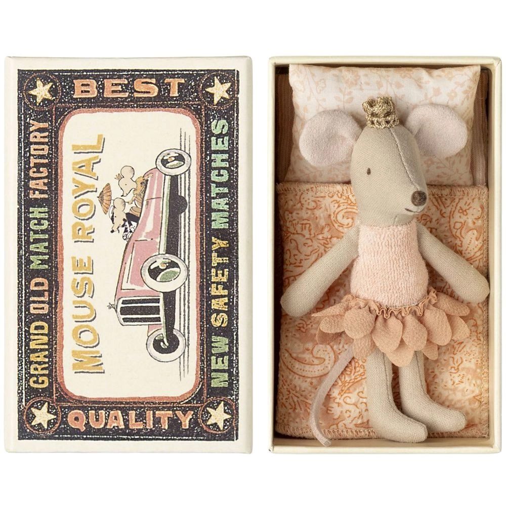 Maileg Princess Mouse In Matchbox - Little Sister Ages 3+