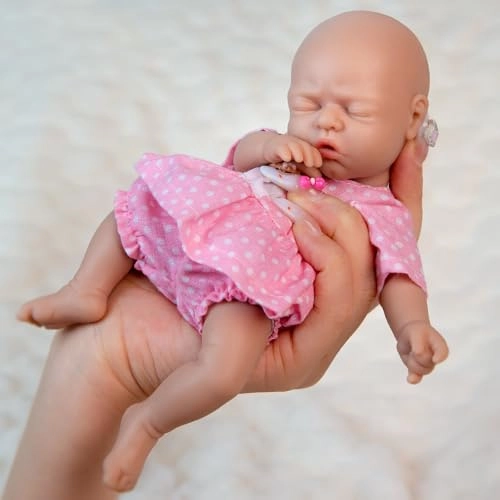 Olivia Reborn Baby Doll - 7 inch Silicone Baby Girl Ages 3+