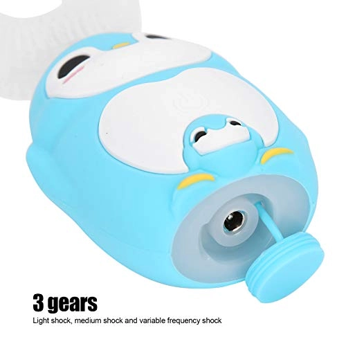 U-shape Children Electric Toothbrush - Rechargeable 3 Gears blue