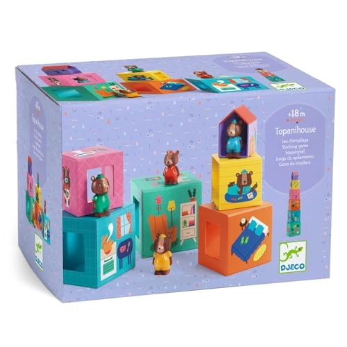 TopaniHouse Block & Towers - 18 months - 10 pieces
