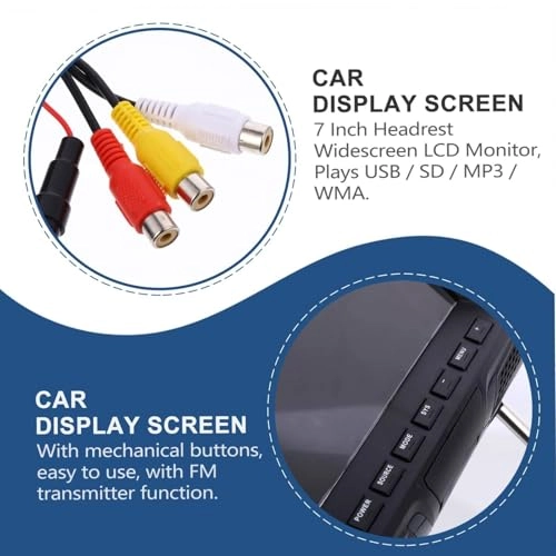 Mp5 Car Headrest Display - 7″