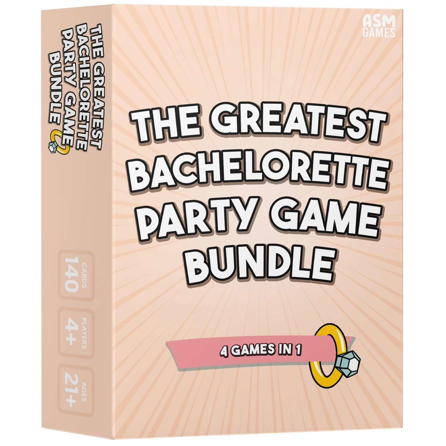 ASM GAMES Greatest Bachelorette Party Game Bundle - English 21 years and up