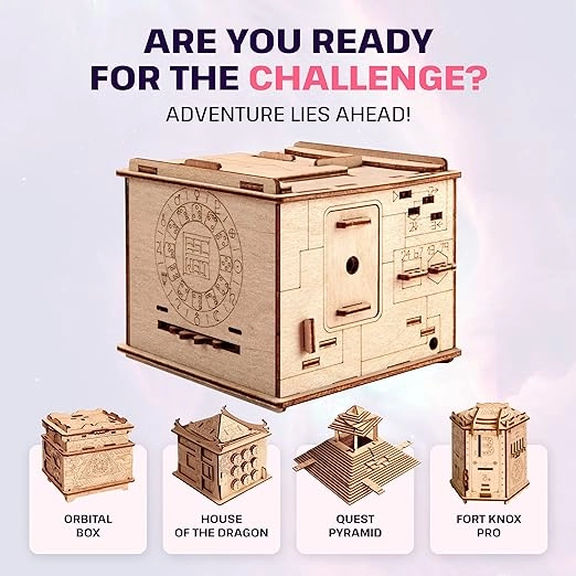 Space Box - Birch Wood 96 Piece 2 Secret Compartments