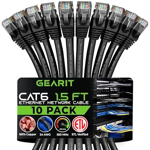 Cat 6 Ethernet Cable - 1.5 Feet