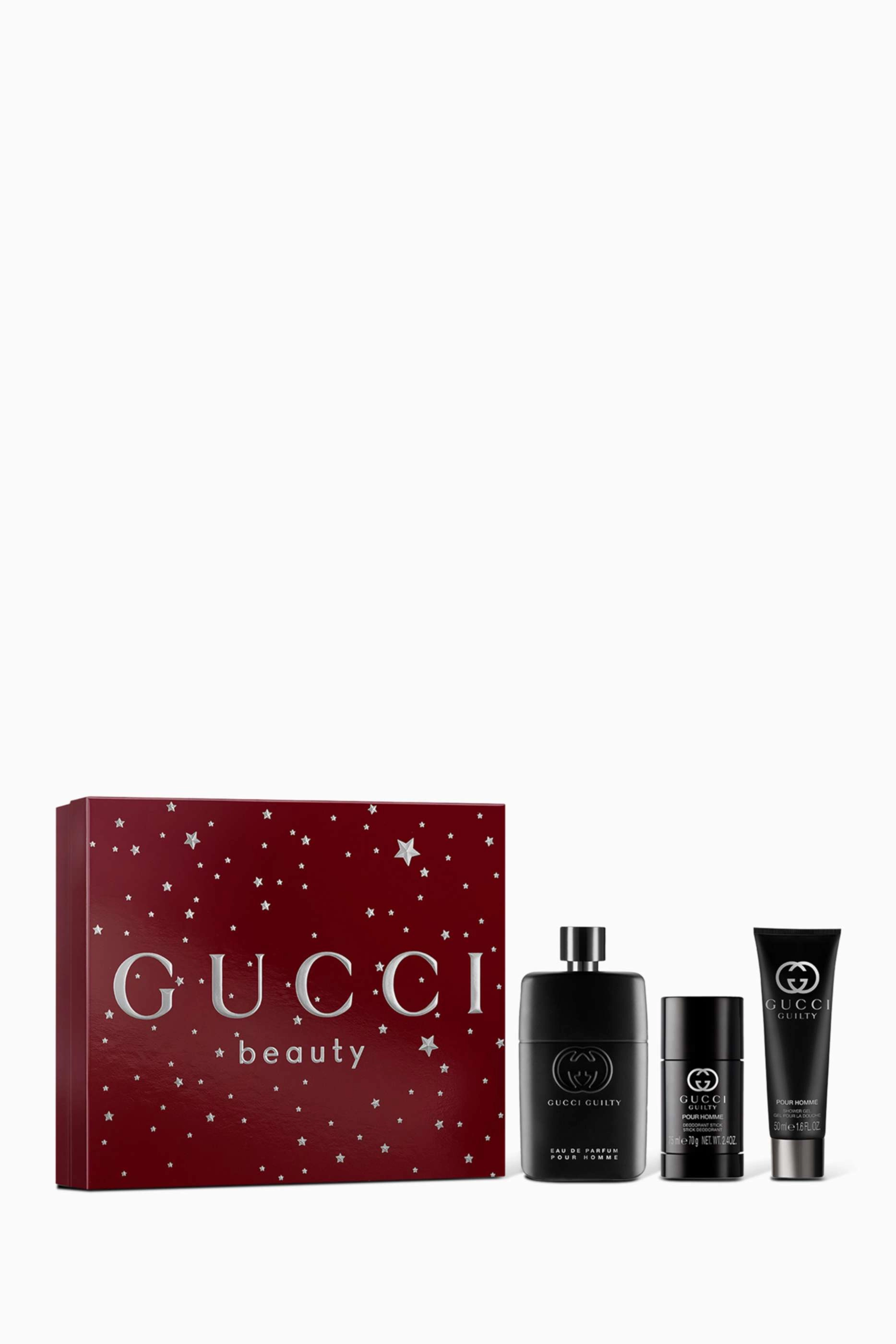 Guilty Pour Homme Eau de Parfum - 90ml + Shower Gel - 50ml + Deodorant Stick - 75ml