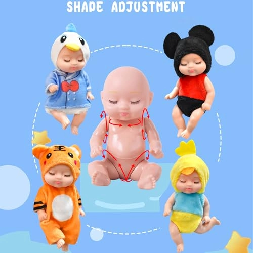 Reborn Mini Doll - 6 Pieces Forest Set