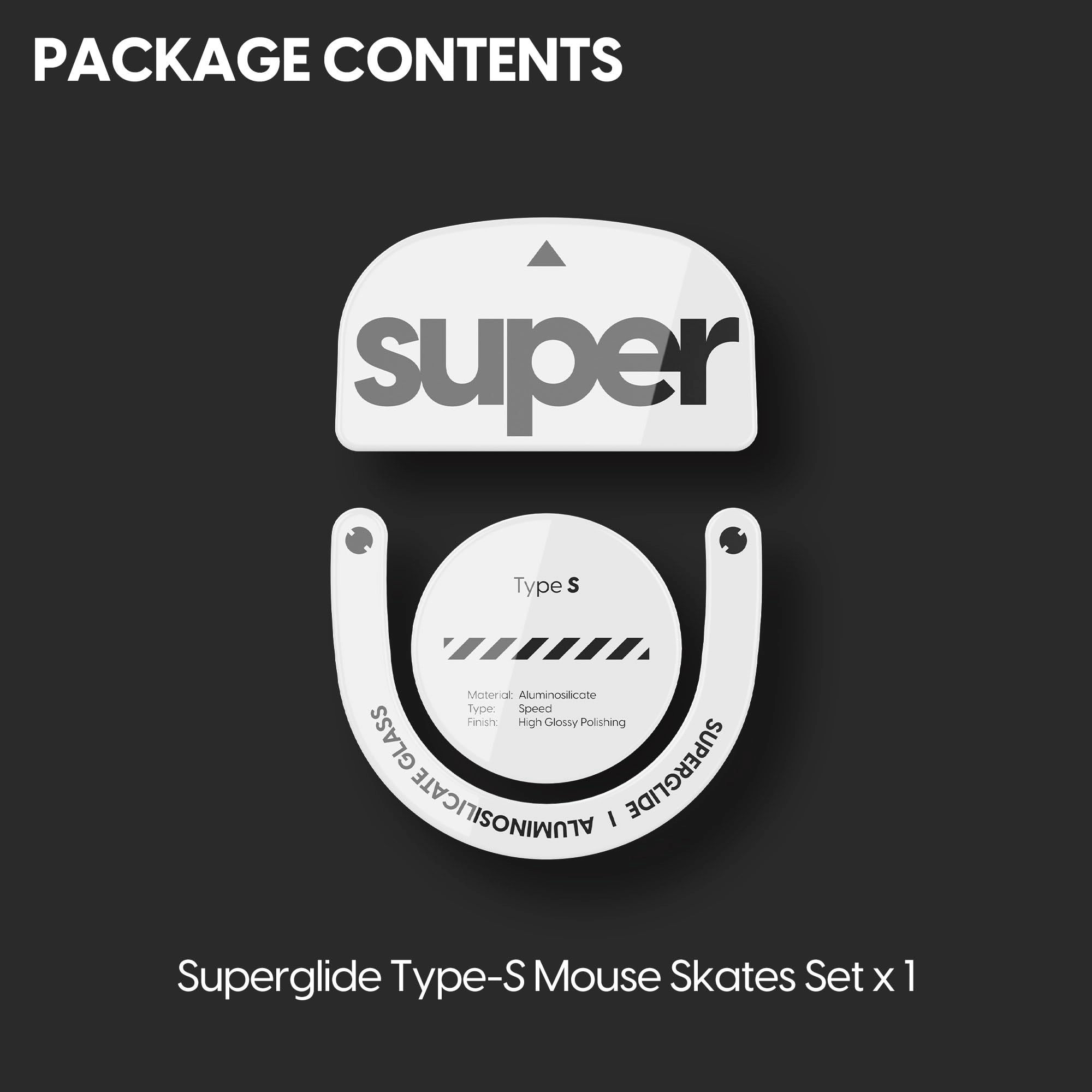 Superglide - tempered glass Silver