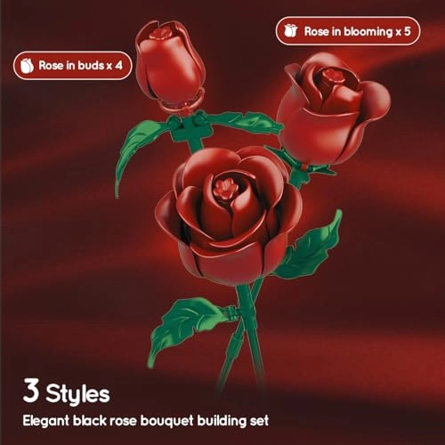 Deep Rose Flower Kit - 330 piece(s)