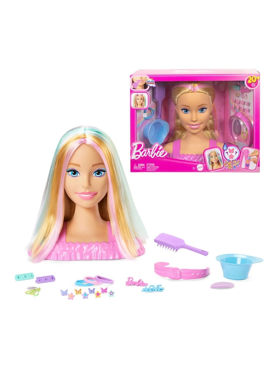 Barbie Glam Party Styling Head - 20 Piece Blonde Ages 3+