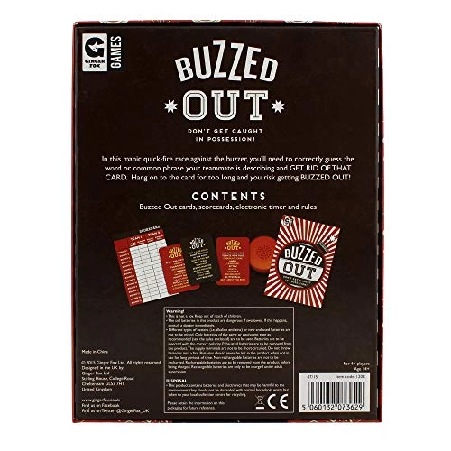 Buzzed Out - Quick Fire Card Game