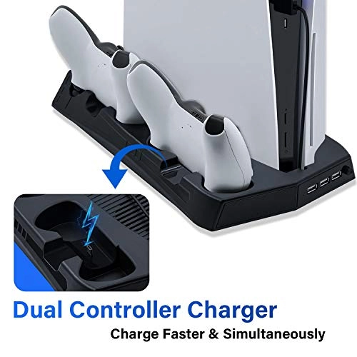 Vertical Multifunction Charging Stand - USB PS5