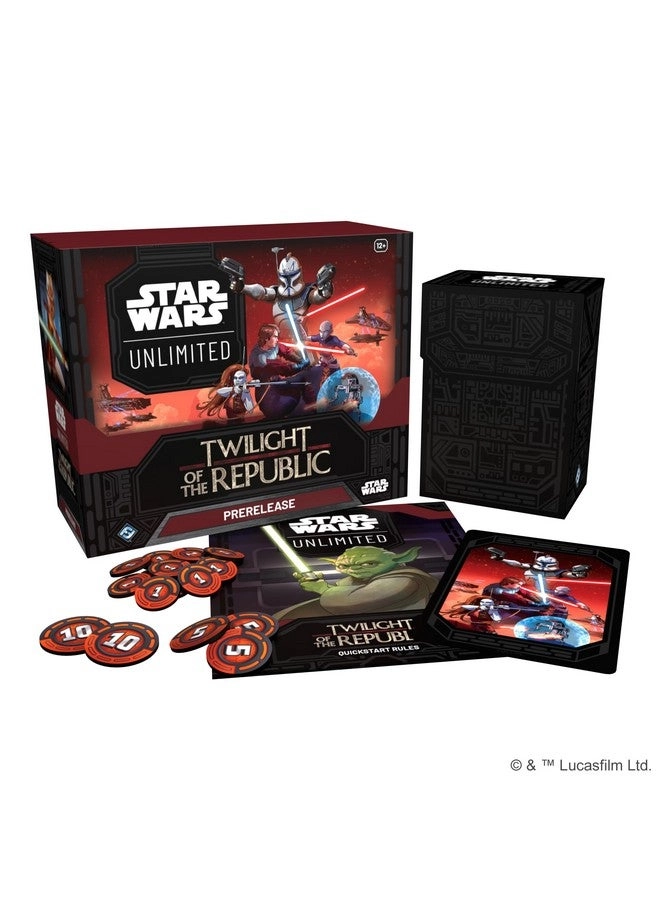 Star Wars: Unlimited TCG: Twilight of The Republic - PRERELEASE Box 6 Booster Packs