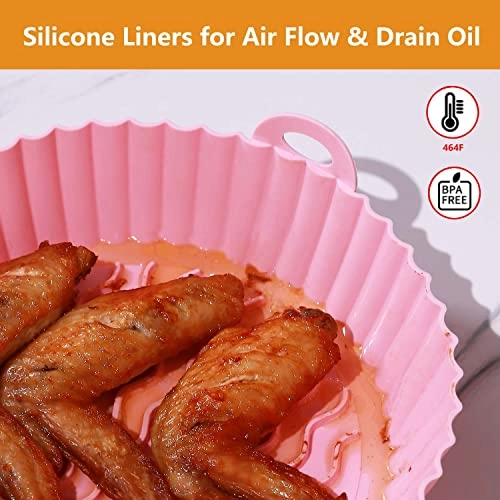 Air Fryer Silicone Liners - Silicone 3 Pack