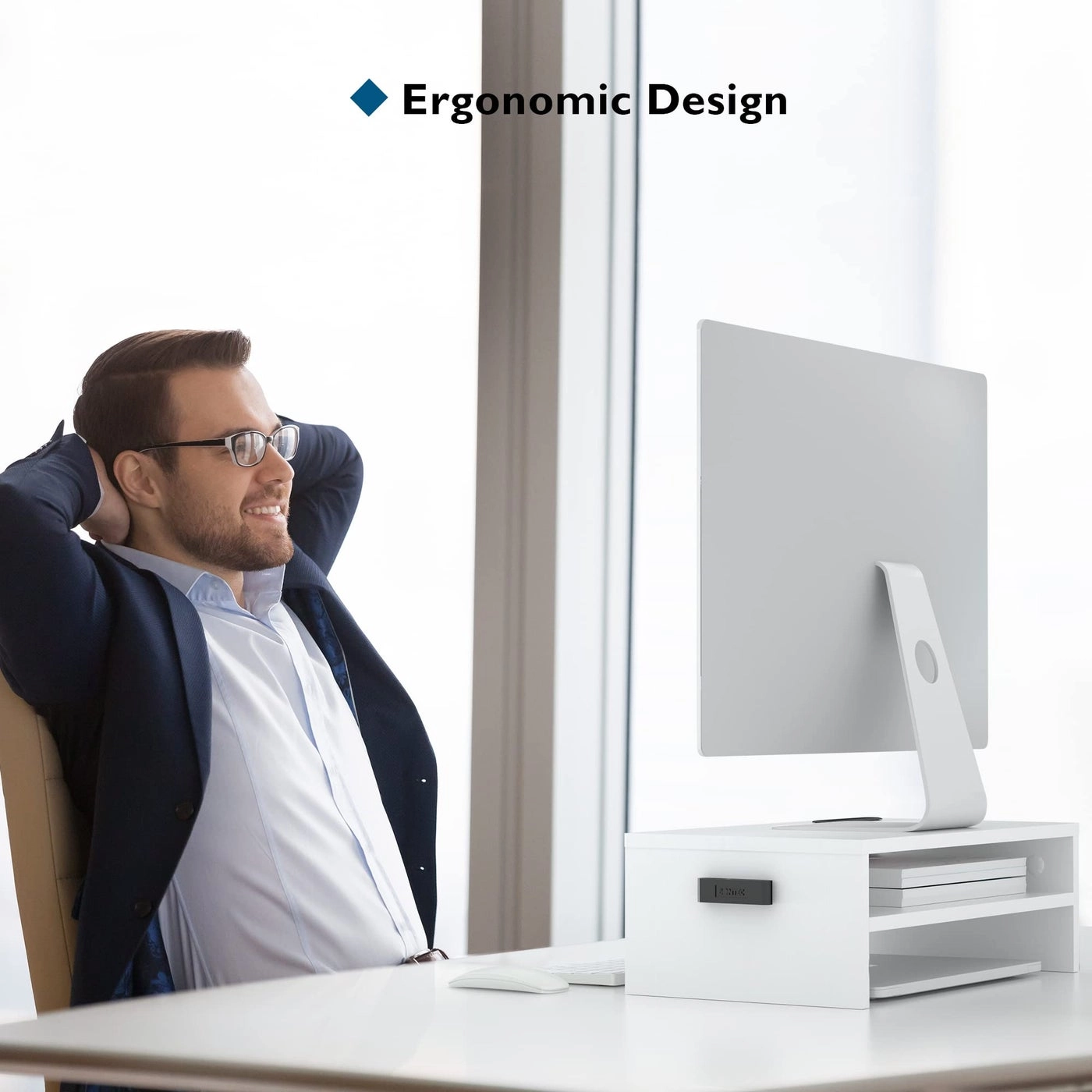 Wood Monitor Stand Riser