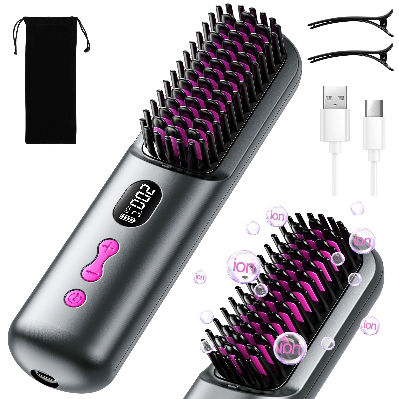 Shenzhen Xinweisheng Technology Co.Ltd Cordless Hair Straightener Brush