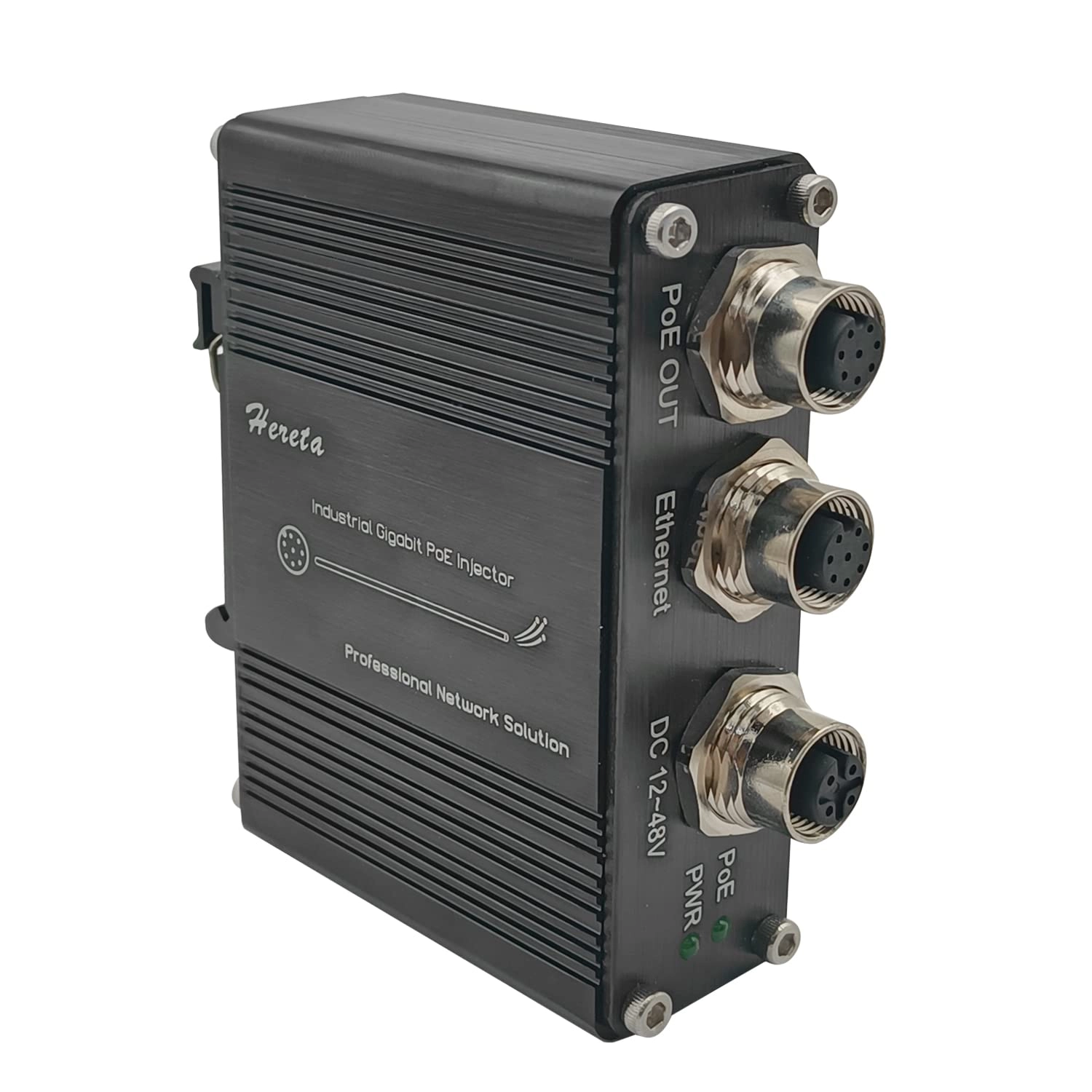 GIANTROCK LNK-INJ301-M12 - 12~48V 30W 3 IEEE802.3at 10/100/1000Base-TX