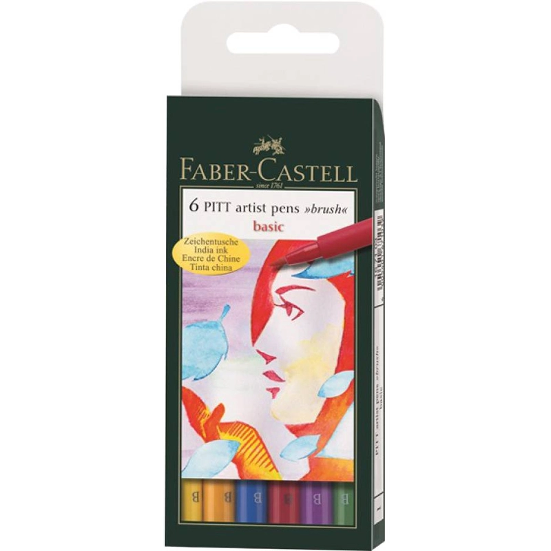 PITT Artist - 6 Pieces Assorted Ink Color