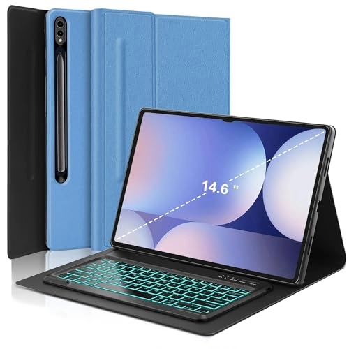 Keyboard Case with S Pen Holder for Galaxy Tab S10 Ultra 14.6-inch (2024)