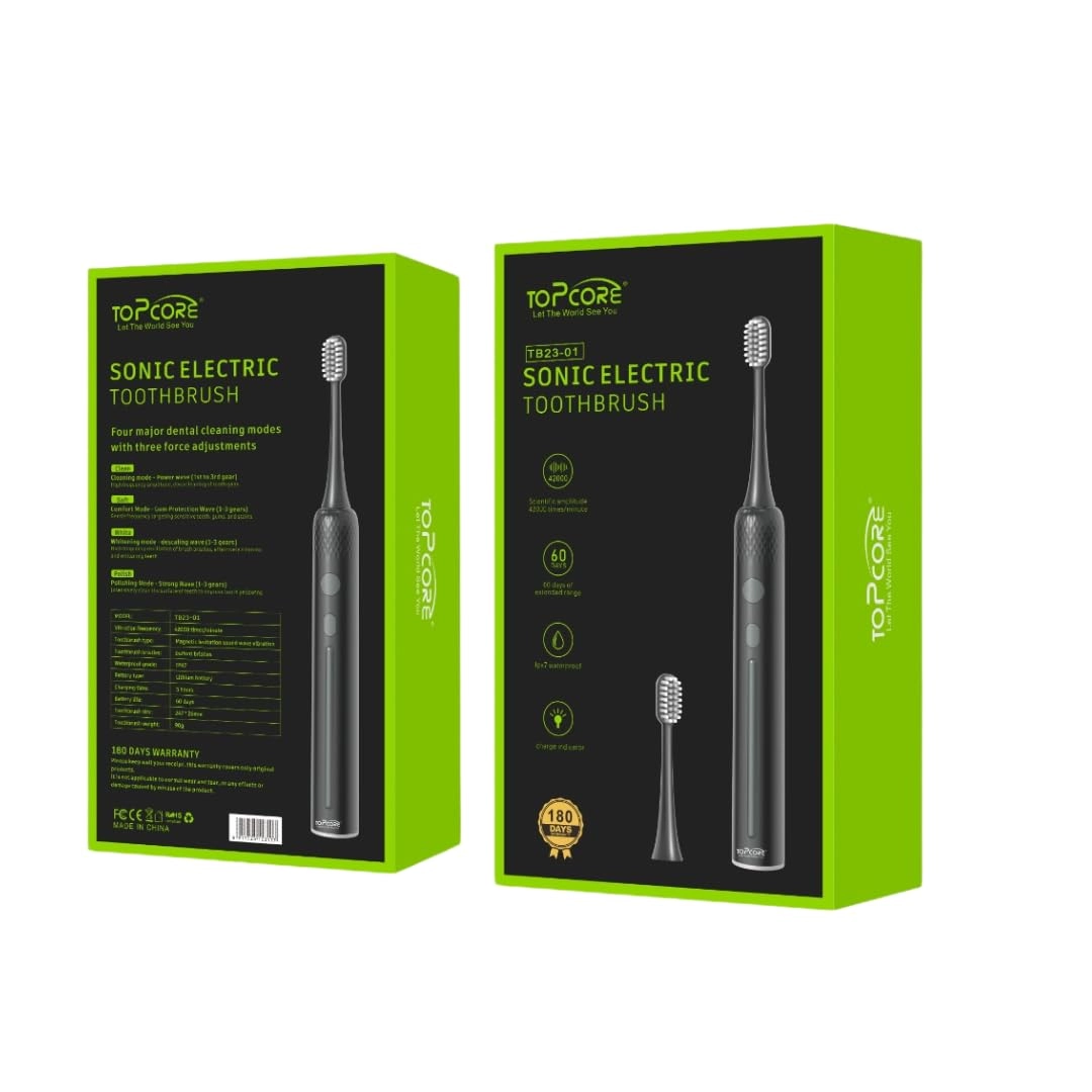 Topcore Wave - 40,000 vibrations IPX7 Waterproof Magnetic Rechargeable