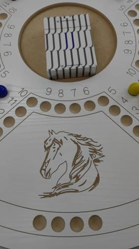 wahoo - Wooden 16 Colored Glass Marbles