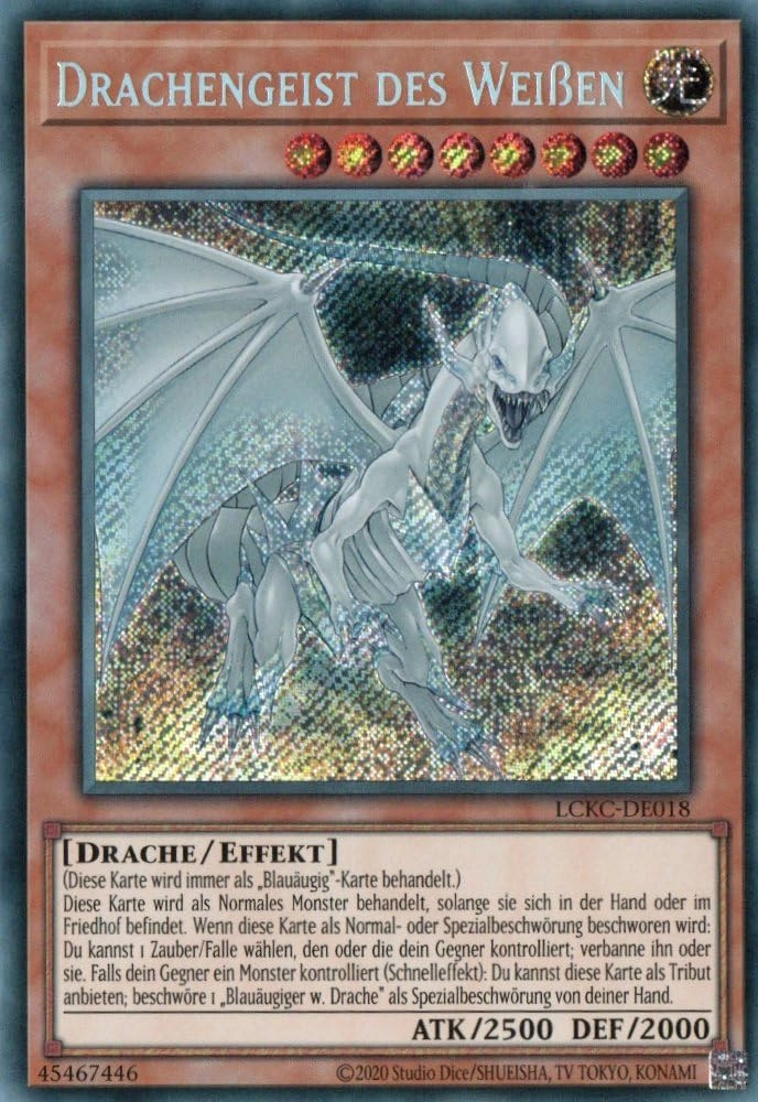 MZTCG Yugioh Dragon Spirit of White LCKC-DE018 - German