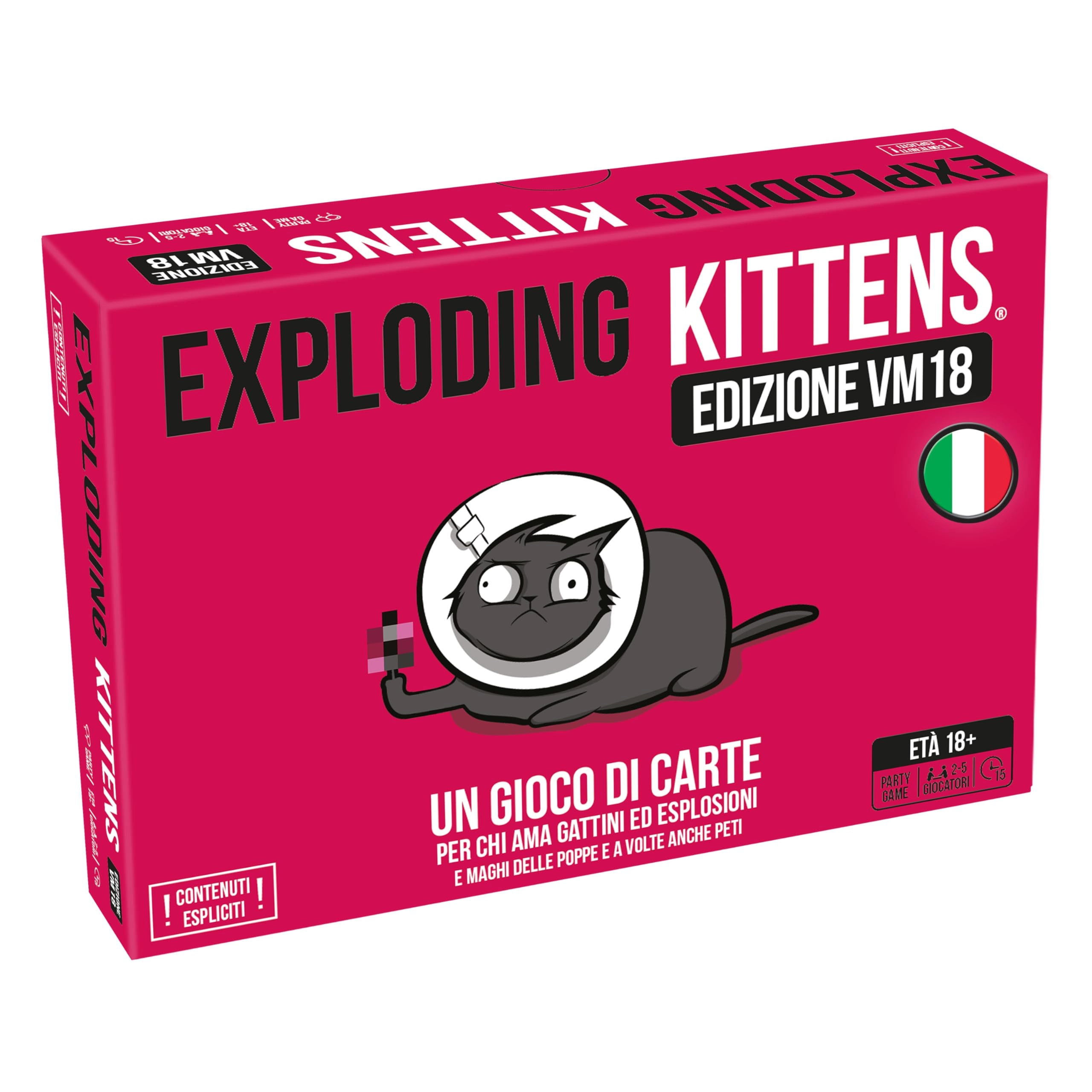 Asmodee Exploding Kittens: VM18 (Italian) - Card Game