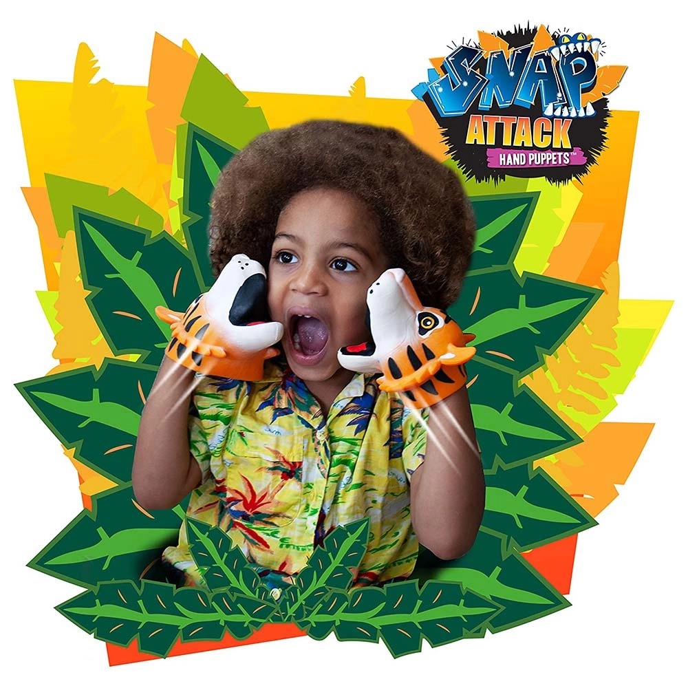 Snap Attack Hand Puppet - Tiger