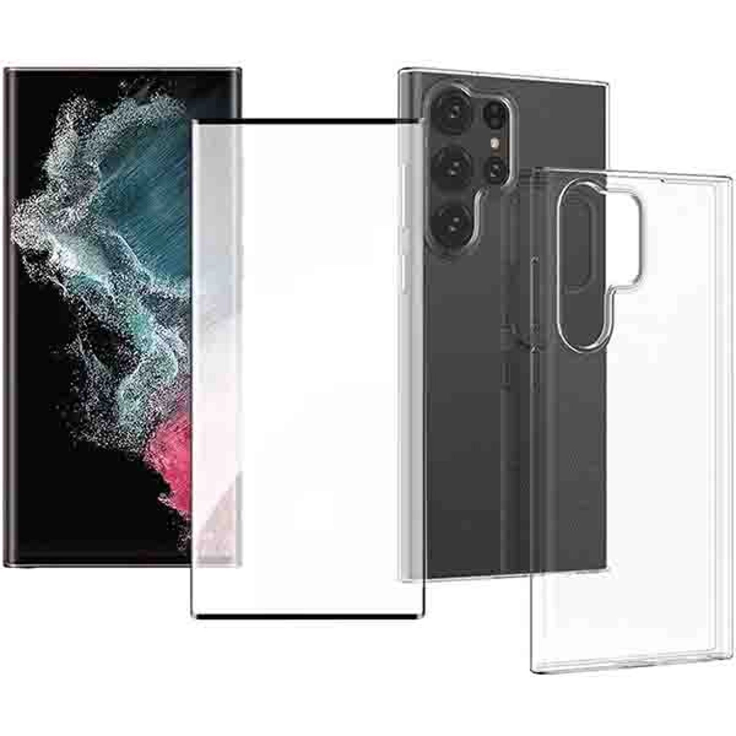 Clear Case With Screen Protector Galaxy S23 Ultra