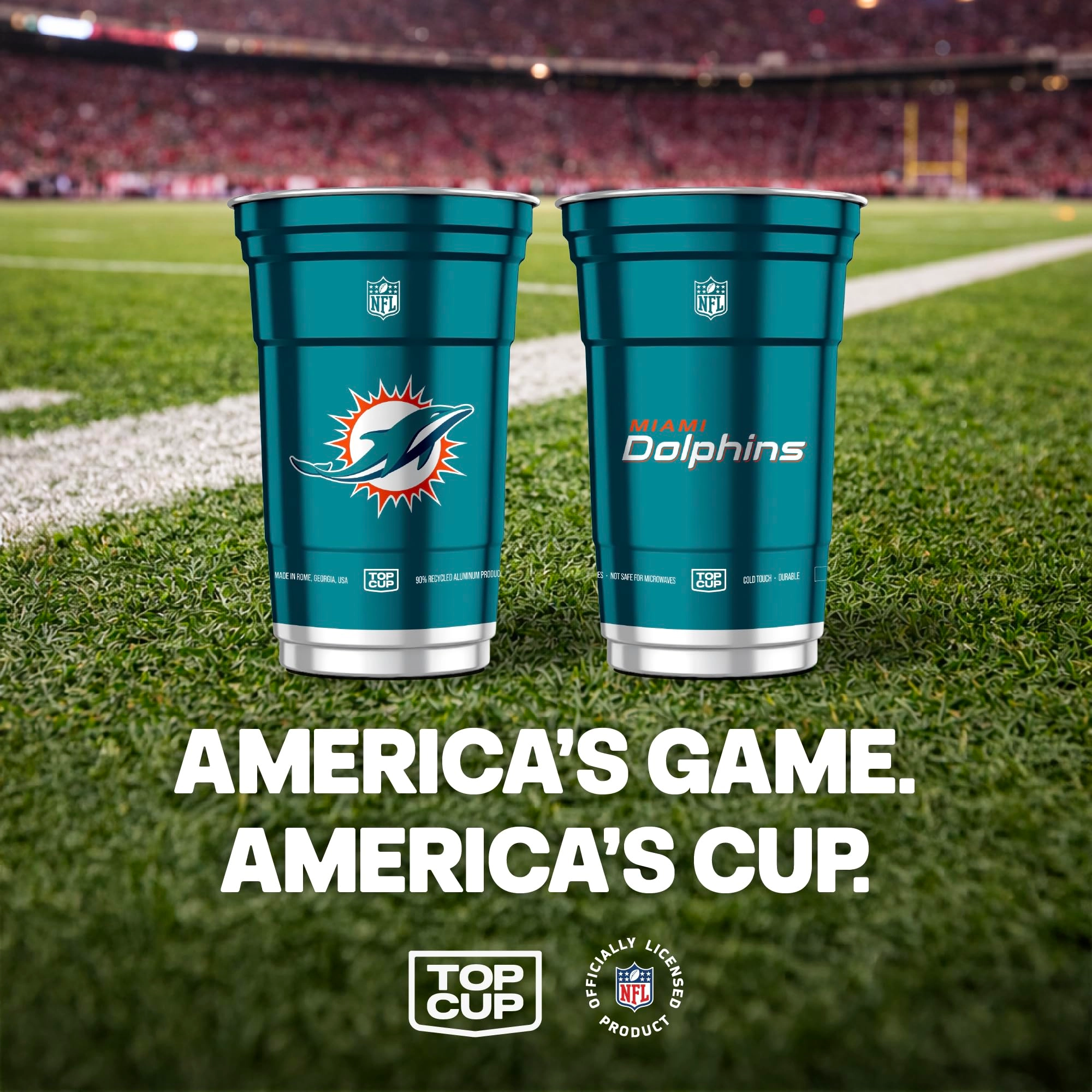 Miami Dolphins Reusable Cup - 20 pcs