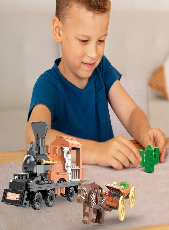 3in1 Train Horse Carriage - Western Cowboy