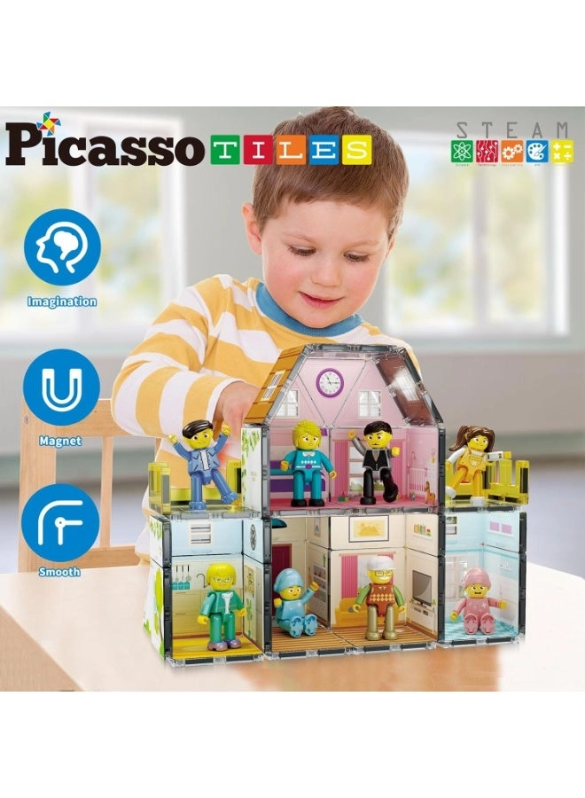 Magnetic Tiles Homestead Family Theme - 3+ 65 pieces