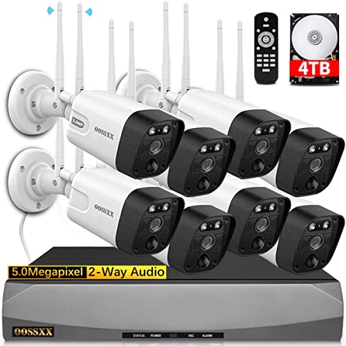 10-Channel Wireless NVR + PIR Wireless Security Camera - 8 5.0MP