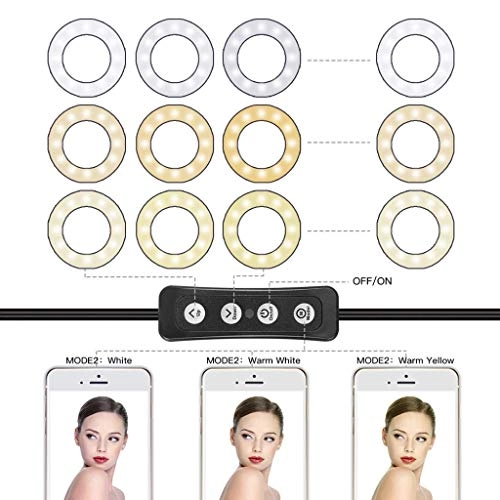 Ring Light LED - 6" Tripod 3 Light Modes