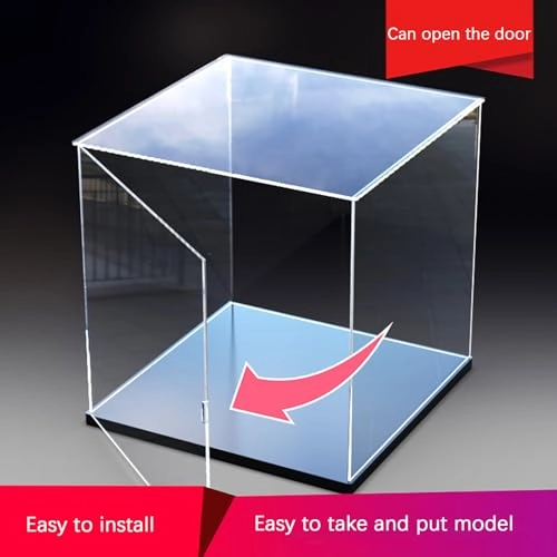 21345 Display Case - Acrylic Dustproof Black Base