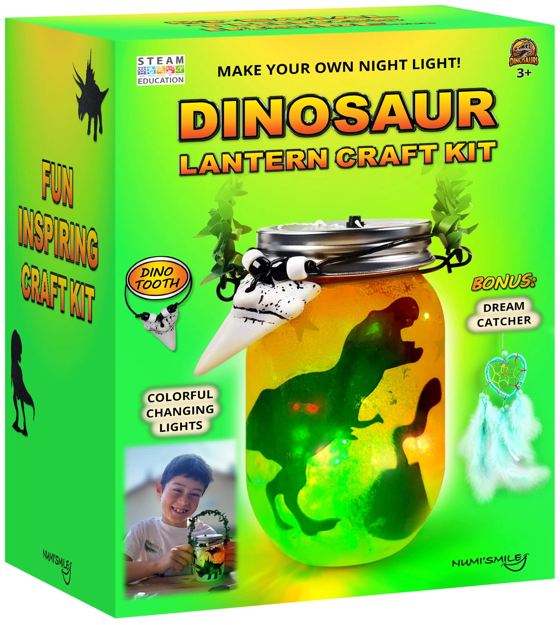 numi'smile Dinosaur Lantern Nightlight Craft Kit - 3+ years 1 pcs