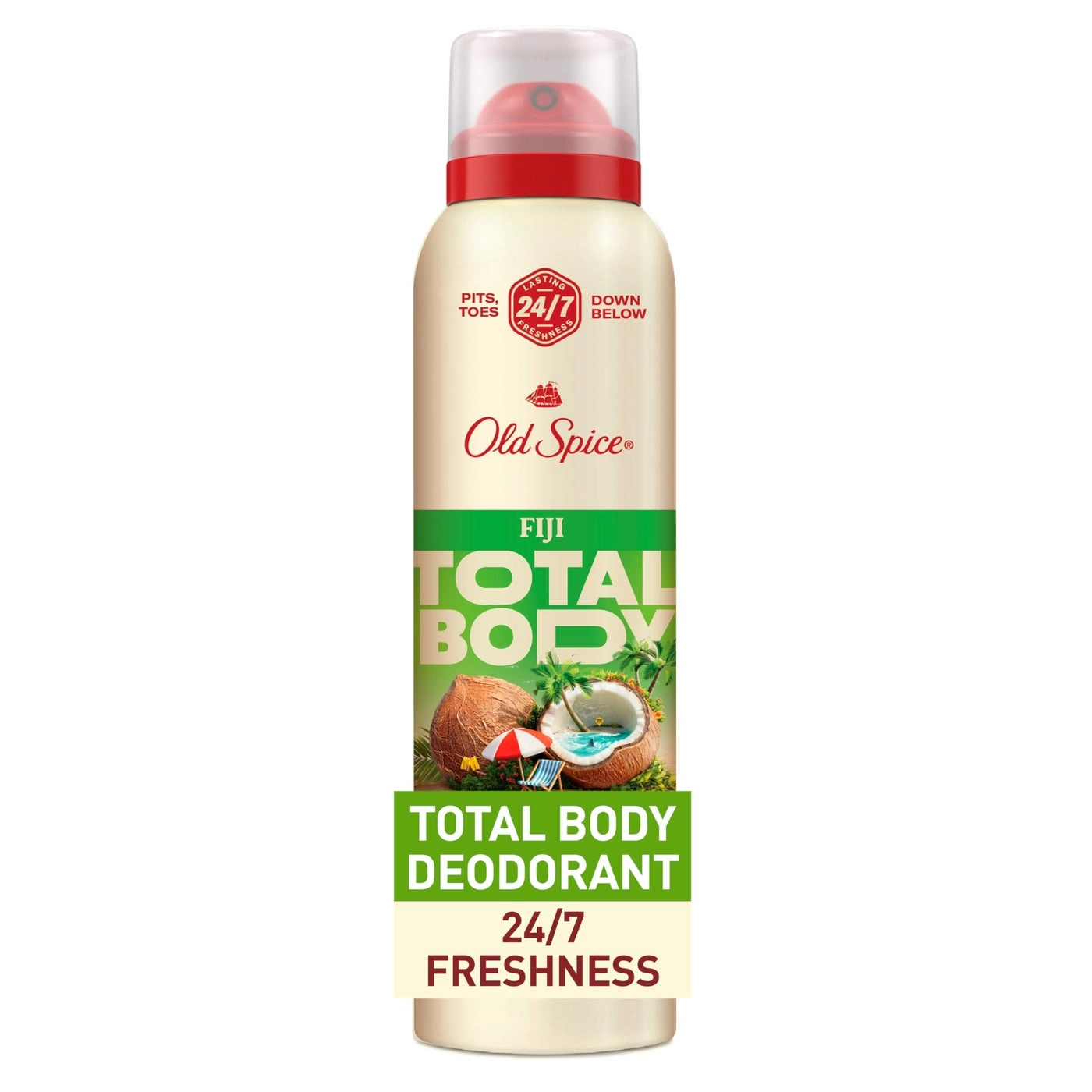 Aluminum Free Deodorant - Fiji with Palm Tree 3.0 Ounce